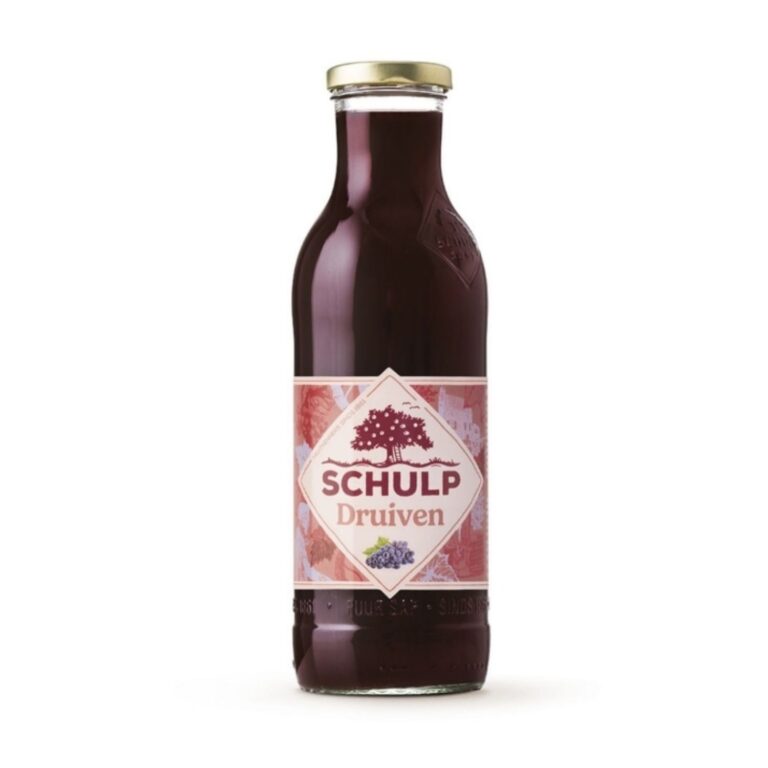 Nu in de hipp fruitmand heerlijke druivensap van schulp