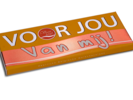 Chocolade wensreep"voor jou, van Mij"