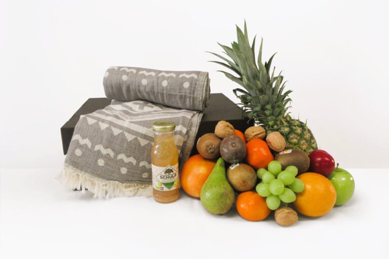 Fruitmand Hamamdoek grijs