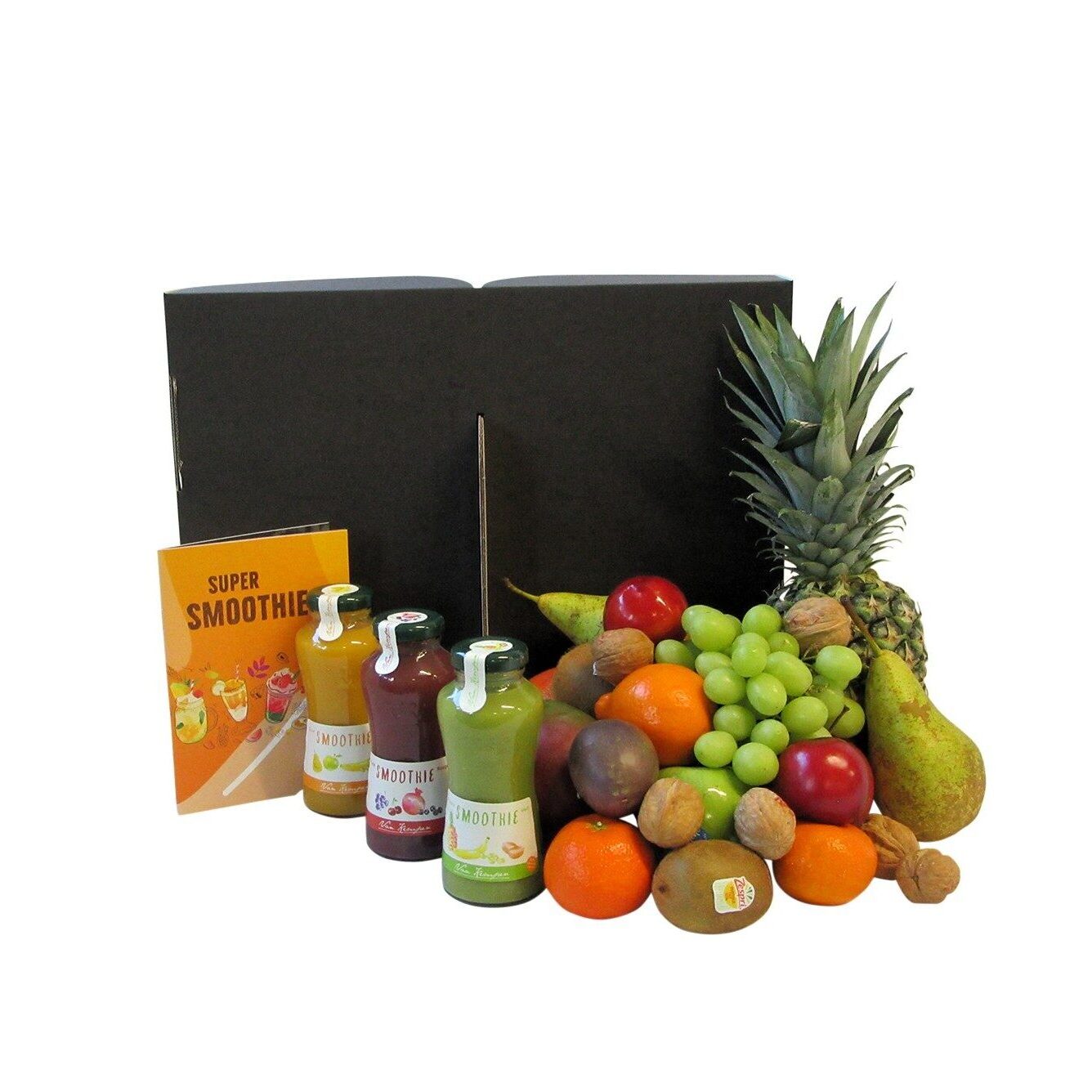 Fruitmand Smoothie is gevuld met het beste fruit en 3 flesjes smoothiesap