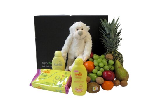 geboorte fruitmand knuffel