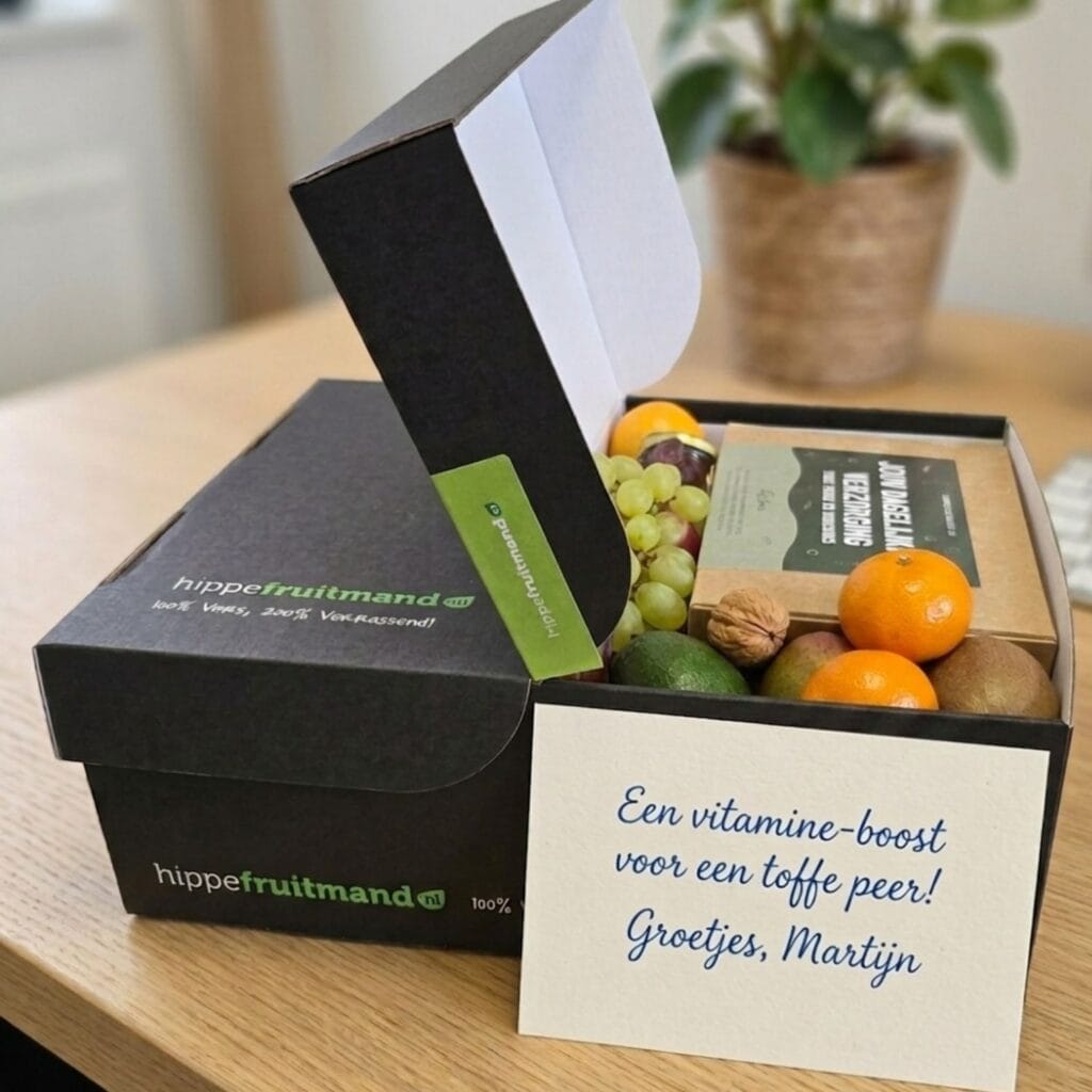 kaartje bij hippefruitmand
